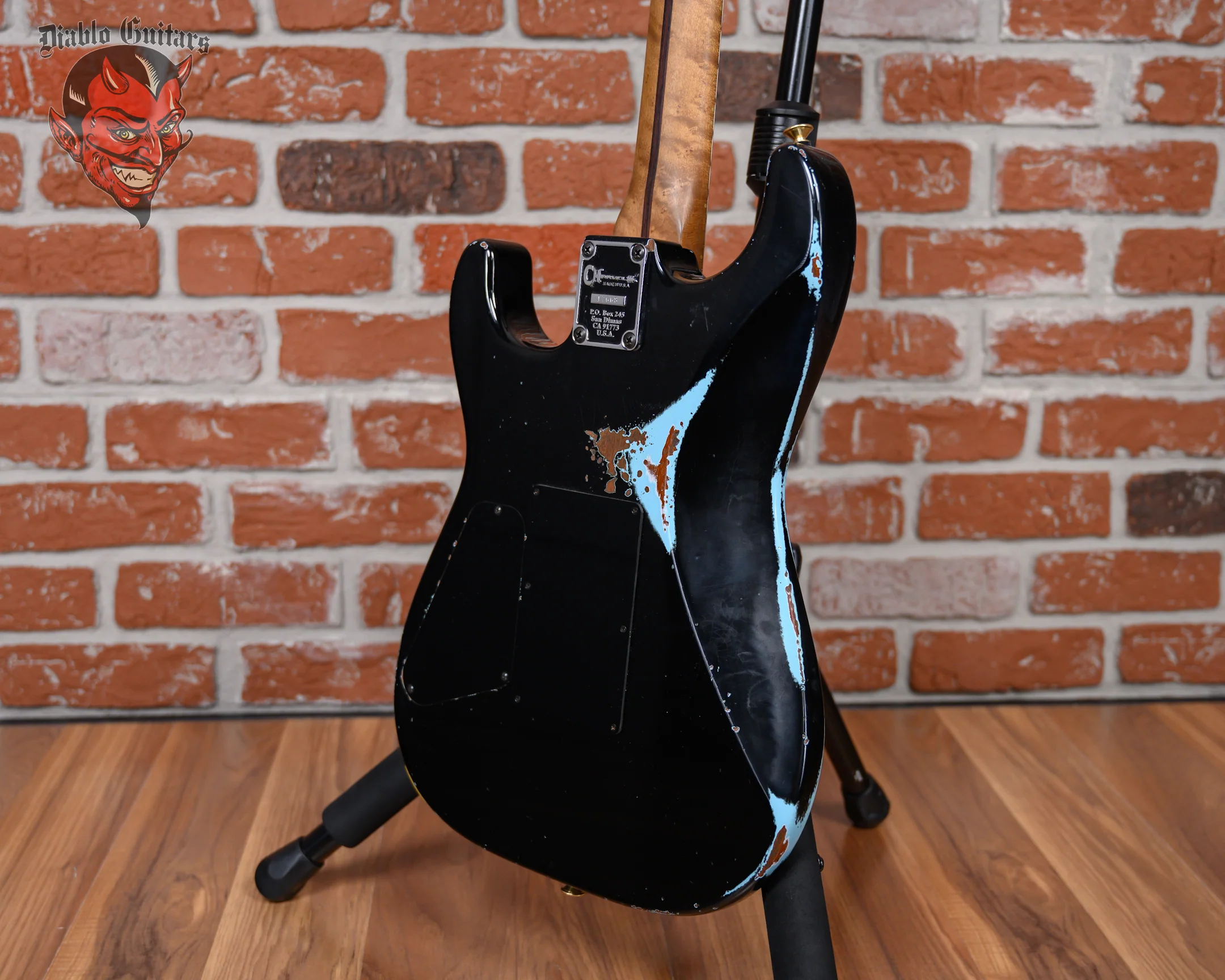 Charvel USA Custom Shop Music Zoo Exclusive Roasted San Dimas HS Master Built By Pasquale Campolattano Aged Black over Daphne Blue Heavy Relic Nitro 2024 w/OHSC