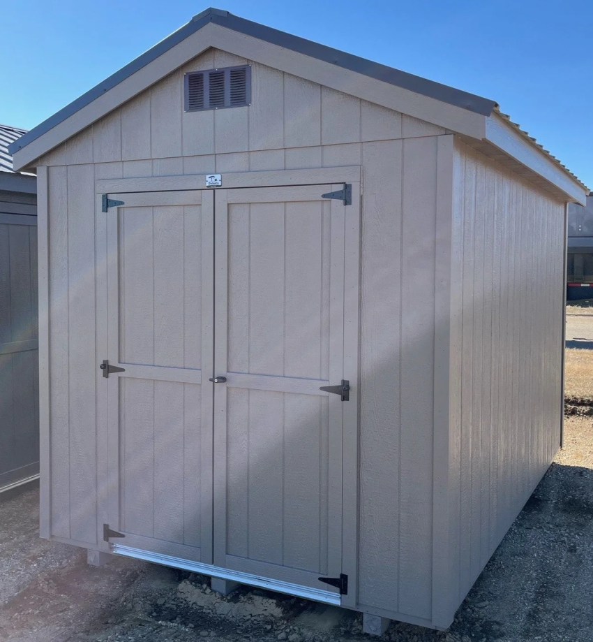 08X10 Utility Ranch Wood Panel Shed