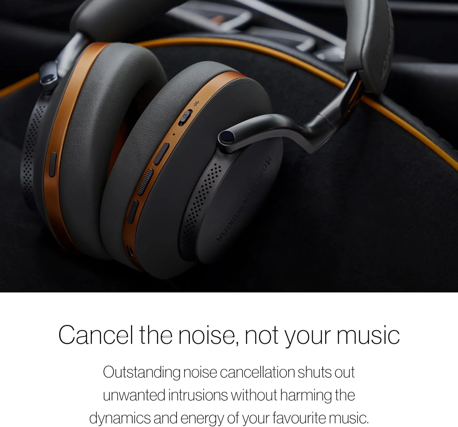 Bowers & Wilkins Px8 McLaren Edition Over-Ear Wireless Headphones, Advanced Active Noise Cancellation, 30-Hour Battery Life, 15-Min Quick Charging