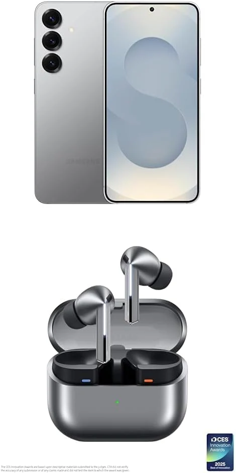 SAMSUNG Galaxy S25 Ultra, 256GB Smartphone, Unlocked Android, AI Night Mode Camera, Snapdragon 8 Elite Fast Processor, 5000mAh Battery, Built-in S Pen, 2025, US 1 Yr Warranty, Titanium Whitesilver