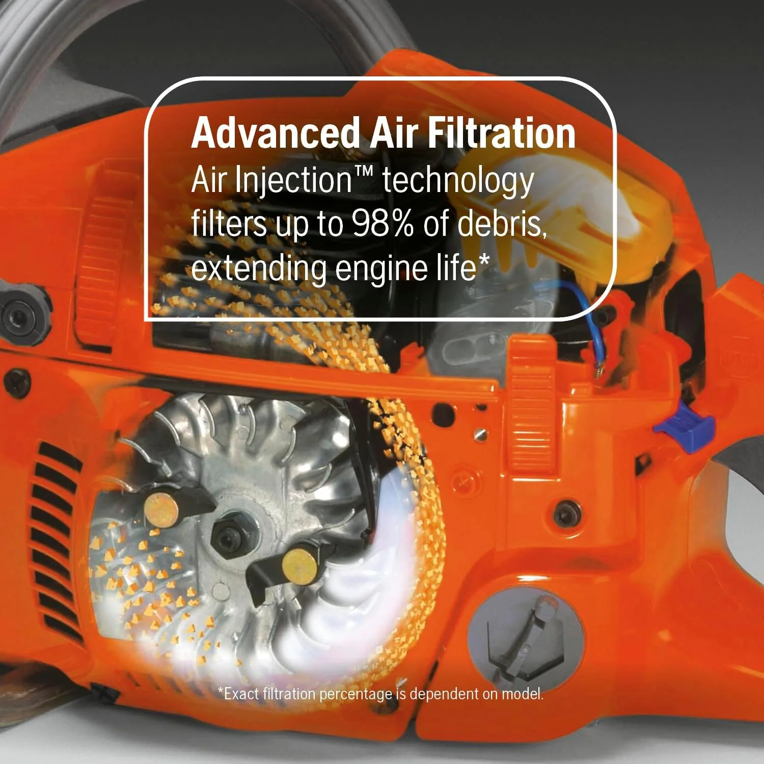Husqvarna 967690628 545 Mark II 3.6 HP 2-Cycle X-Torq Engine 50.1cc 20 in. Gas Chainsaw with Adjustable Chain Oil Pump for Professional Tree Felling and Limbing