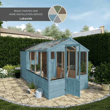 Mercia 12 x 6 Tongue and Groove Combi Greenhouse and Wooden Storage Shed