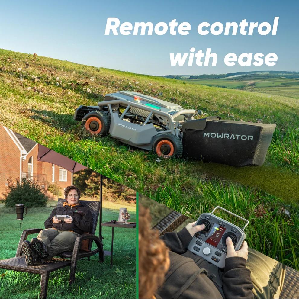 Mowrator S1 Remote Control Lawn Mower 4WD 75% Slope