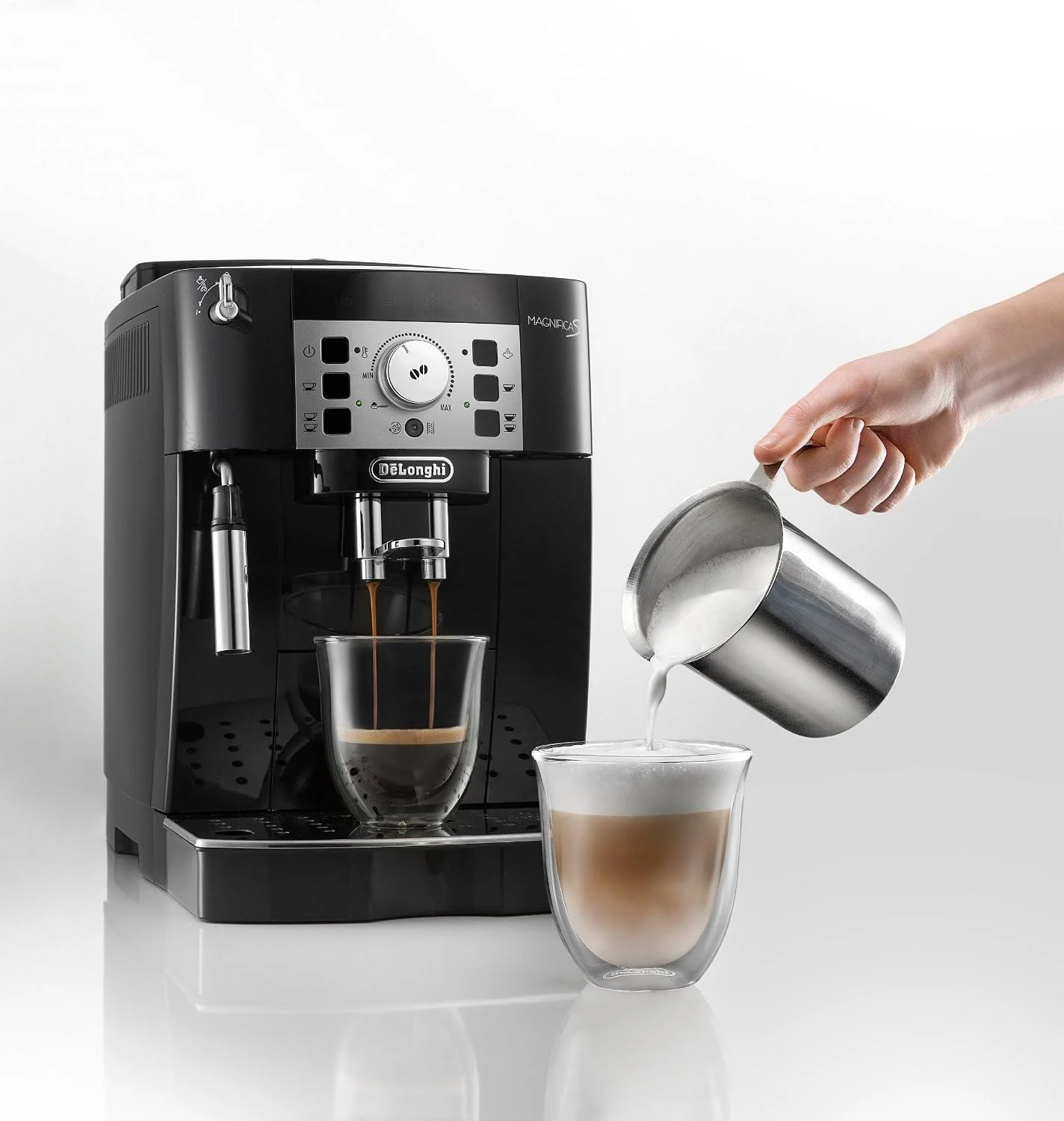 Delonghi ECAM22110B Super Automatic Espresso, Latte and Cappuccino Machine, Black,50 ml
