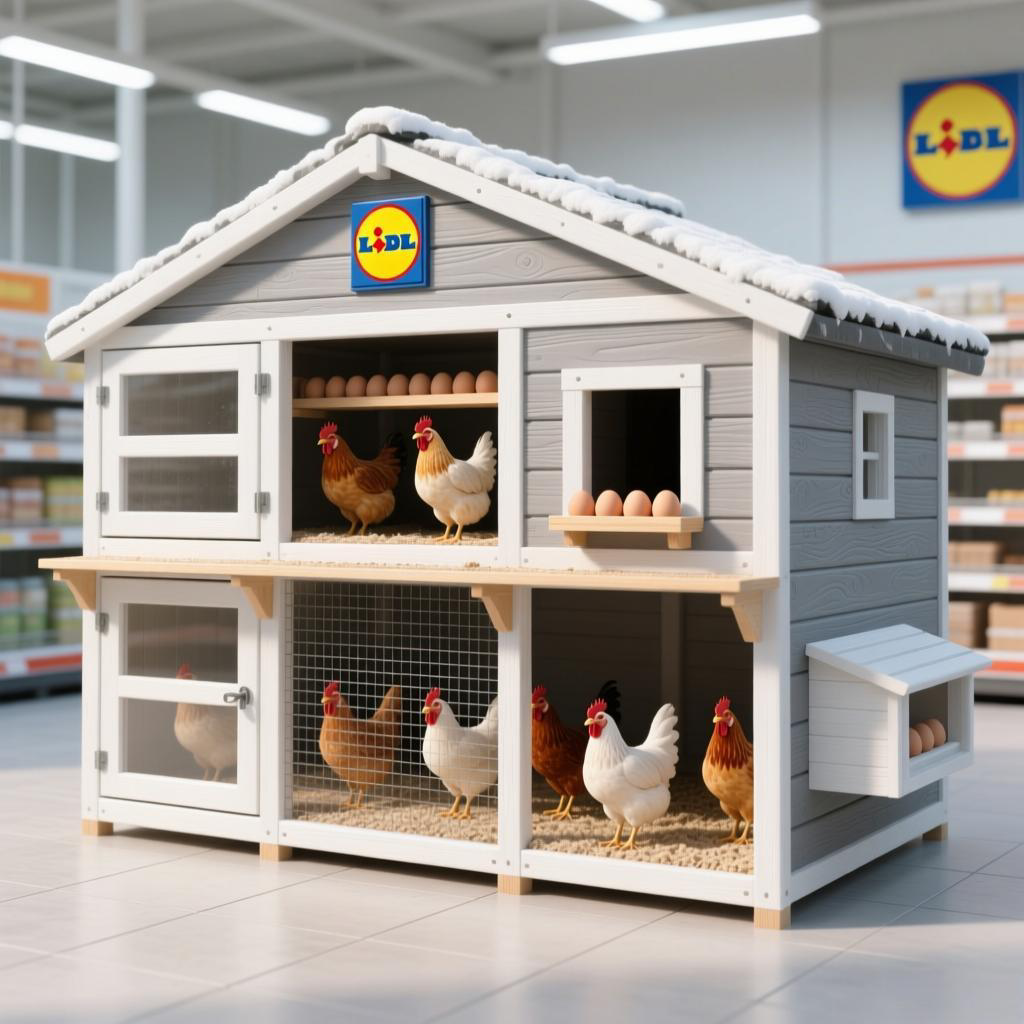 Miweba MyAnimal Hühnerstall MH-15 XXL | 186x146x147 cm - Für 7 Hühner - Nistkasten mit Freilaufgehege - Sitzstange - Winterfest - 2 Ebenen - Hühnerhaus mit Eiablage - Kiefernholz - Voliere (Braun)