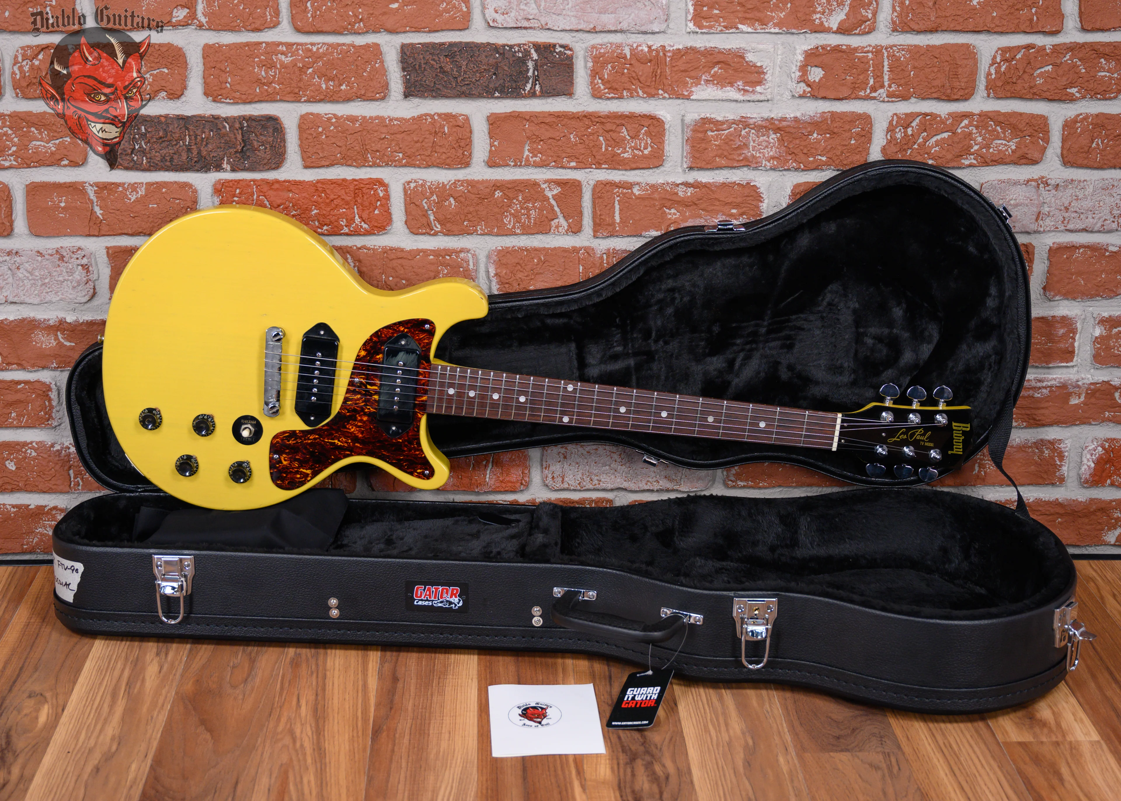Burny Les Paul Junior FTV-90 Yellow 1973 w/HSC