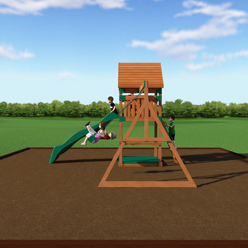 Trek Wooden Swing Set