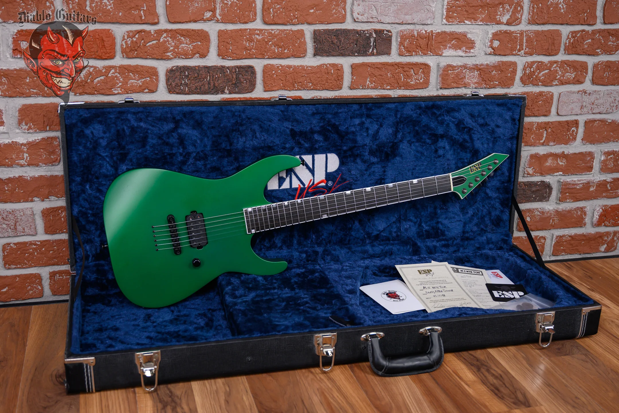 ESP USA Custom Shop M-I NTB TOM Candy Apple Green Satin 2022 w/OHSC