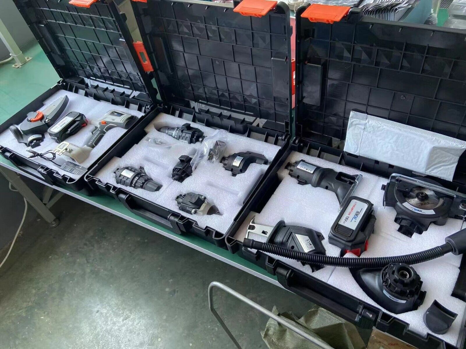 10in1 18v 6ah Electric Drill Cordless Power Drill Set Multi-Head Tool Combo