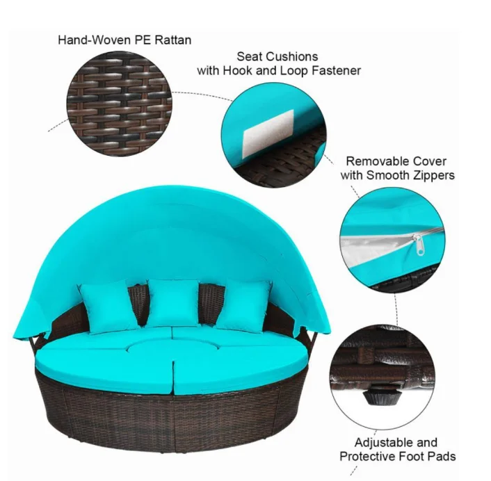 Lounge shell sun island outdoor weatherproof