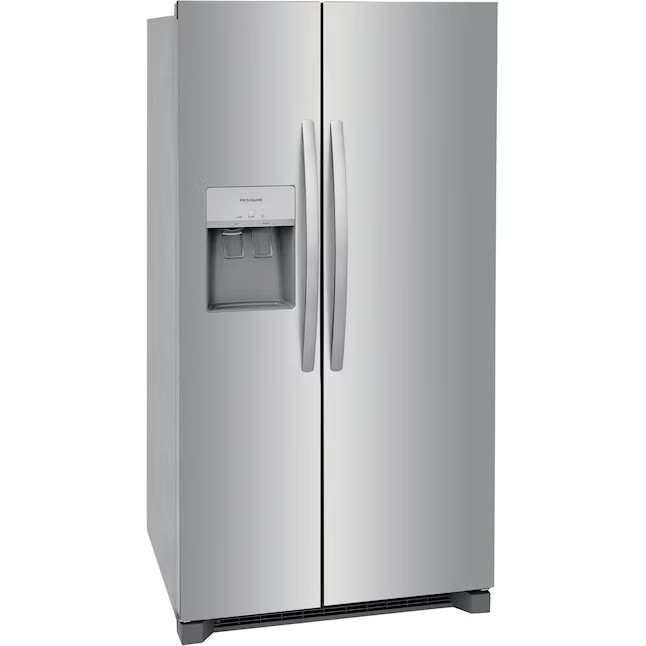 Frigidaire 25.6-cu ft Side-by-Side Refrigerator with Ice Maker (Fingerprint Resistant Stainless Steel) ENERGY STAR