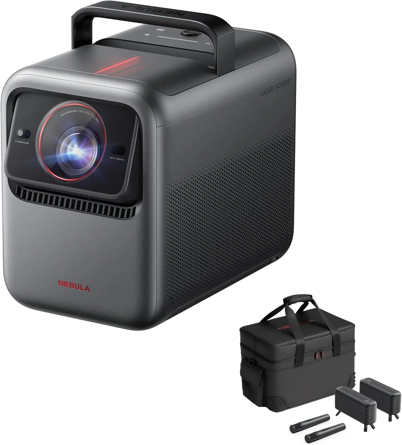 NEBULA X1 Triple Laser 4K Projector, Nebulamaster, 3500 ANSI Lumens, 56000:1 Contrast, 40W Stereo Sound, 0.9-1.5 Optical Zoom, Smart AI, Dolby Vision, 300