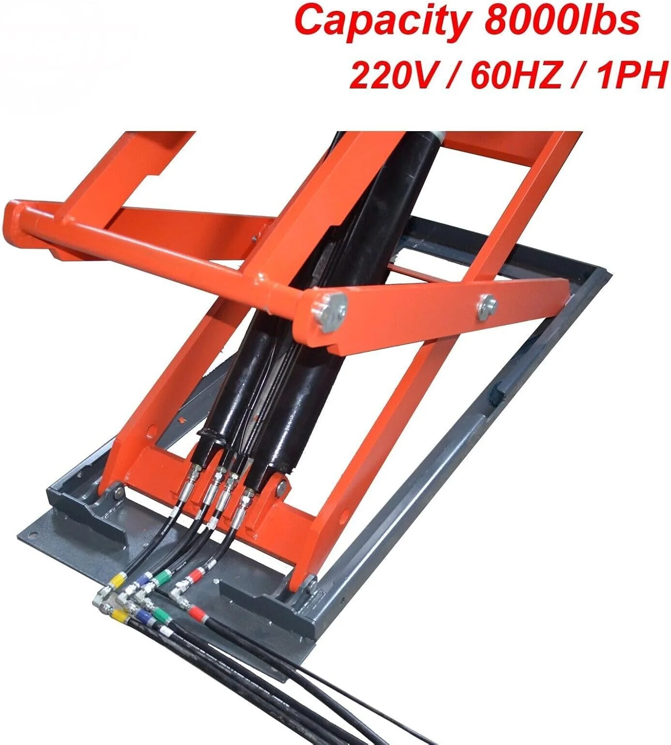 KT-X95 Full Rise Scissor Lift Mid Rise Lift Auto Car Lift Electric Lock Release 220V