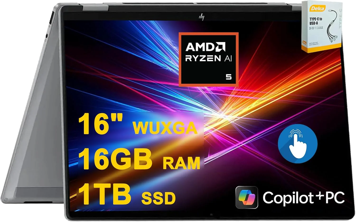 HP OmniBook X Flip Copilot+ AI PC 2-in-1 Laptop | 16