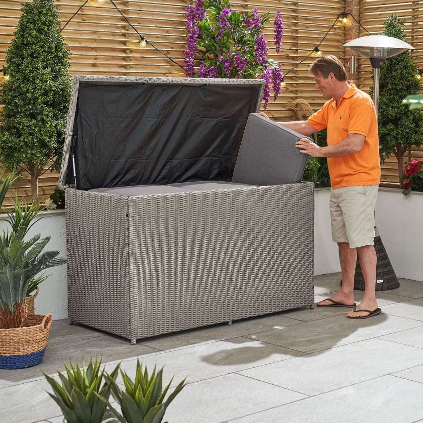 Nova - Heritage White Wash Cushion Storage Box