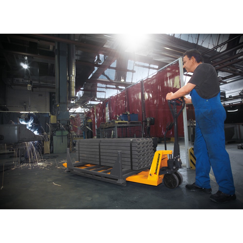 Jungheinrich AM 30 hand pallet truck with quick lift, 1,220 mm fork length, polyurethane, tandem rollers
