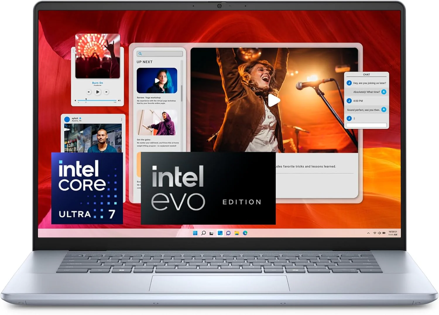 Dell Inspiron 16 Plus 7640 Laptop - 16.0-inch 16:10 2.5K (2560x1600), Intel Core Ultra 7-155H, NVIDIA GeForce RTX 4050, 16GB DDR5 RAM, 1TB SSD, Windows 11 Home, Onsite & Migrate Service - Ice Blue