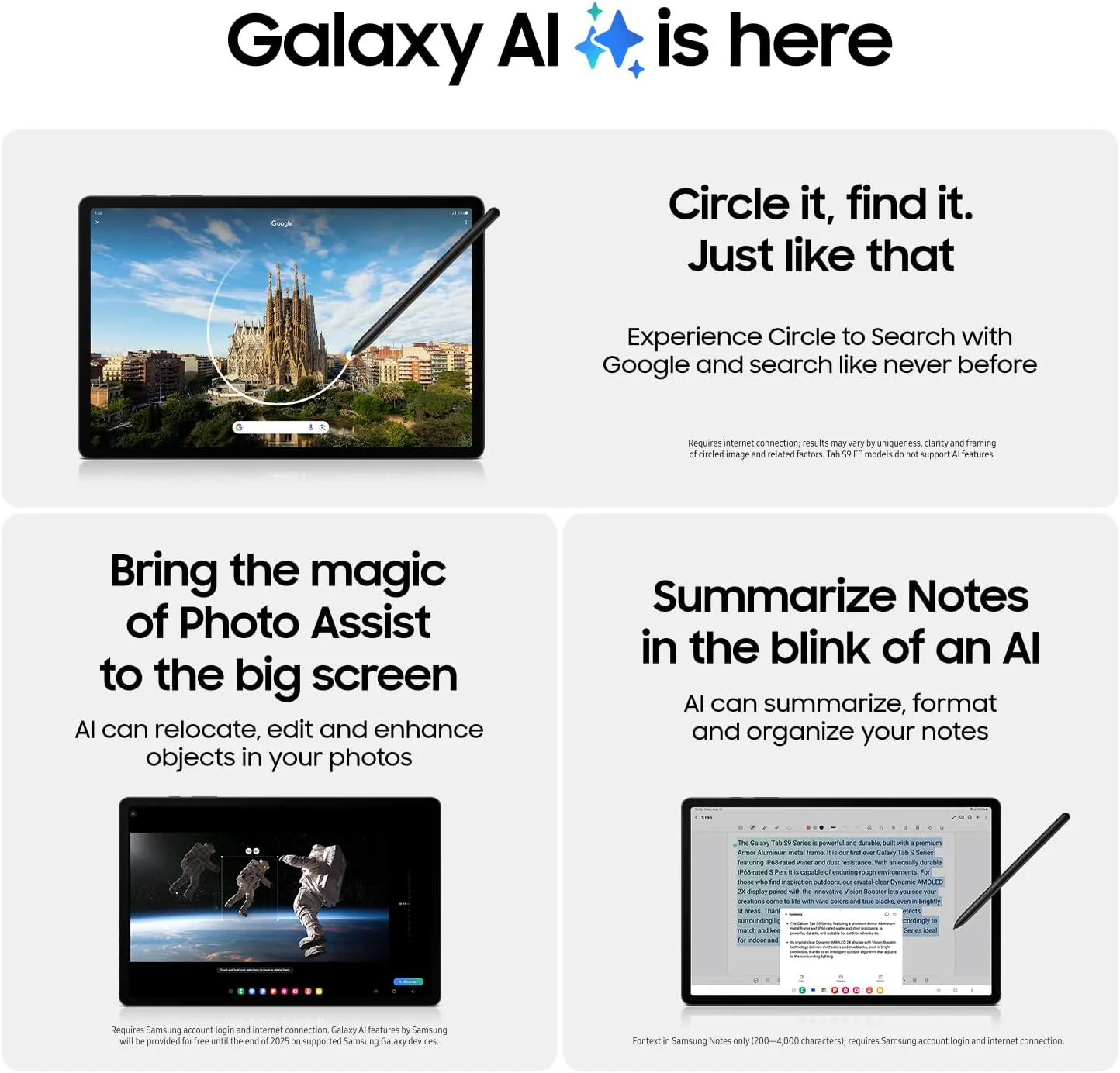 Samsung Galaxy Tab S9 11” 256GB WiFi 7 Android AI Tablet, Snapdragon 8 Gen 2 Processor, AMOLED Screen, Durable Design, S Pen Included, Long Battery Life, Auto Focus Camera, 2023, Graphite