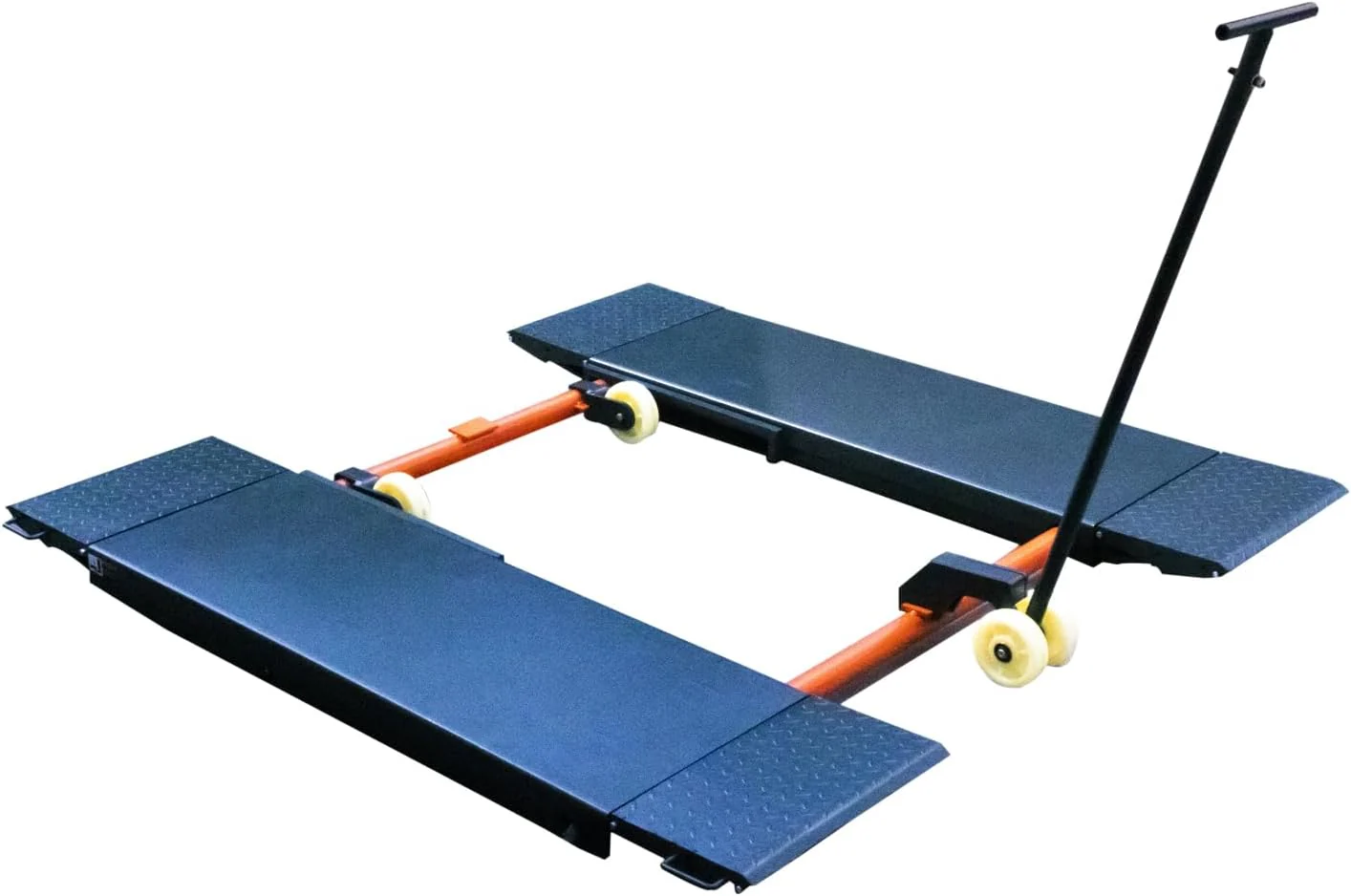 Stratus Extra Wide Commercial Grade Open Center Portable Mid Rise Electric Safety Lock Release Scissor Lift SAE-MS9000X (110V)