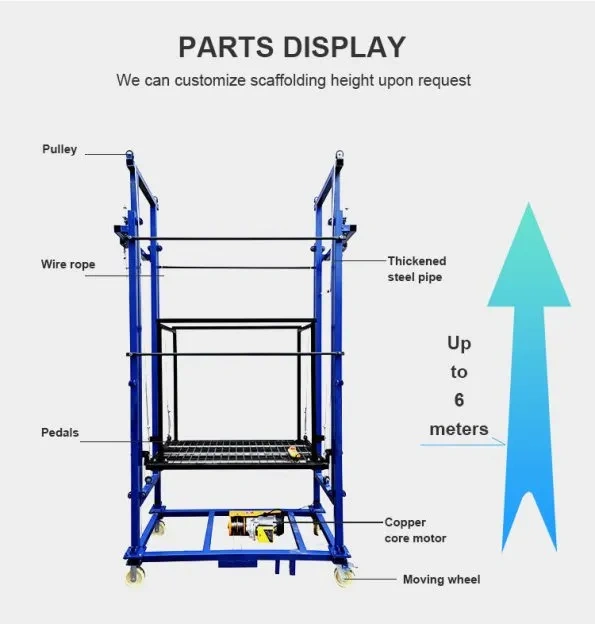 🔥 Multiple Models Foldable Electric Scaffolding Lift Platform(🔥Loads Up To 500KG!)