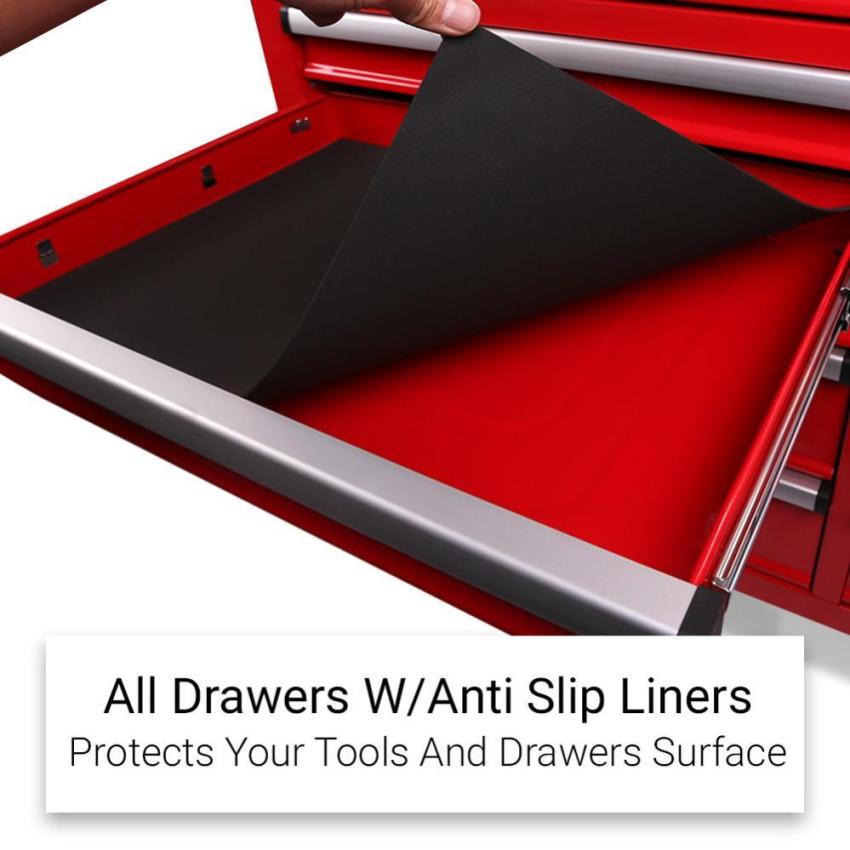 Daytona D655PS 655-Piece Machinery Tool Set with 43-Inch 12-Drawer Red Roller Cabinet