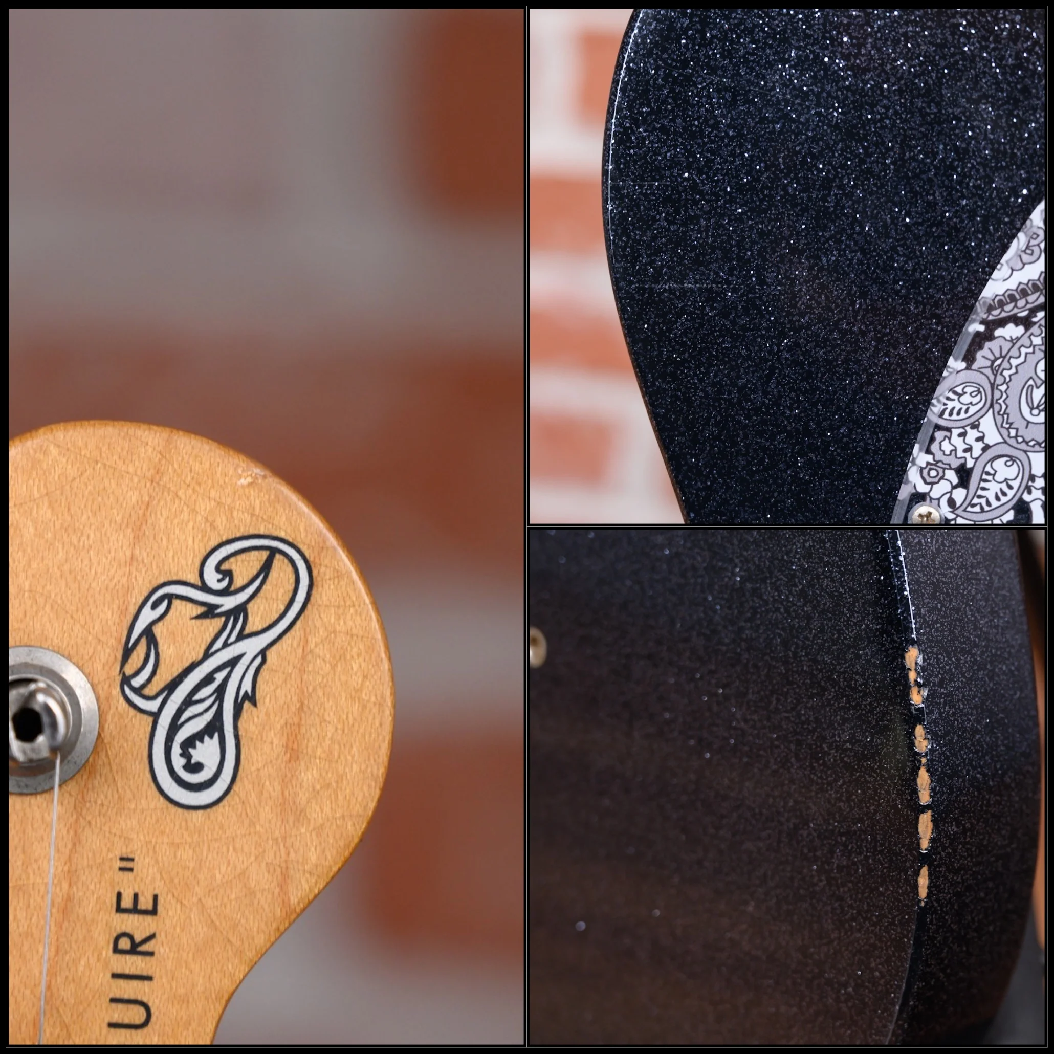 Fender Brad Paisley Road Worn Esquire Black Sparkle 2021 w/Fender Gigbag