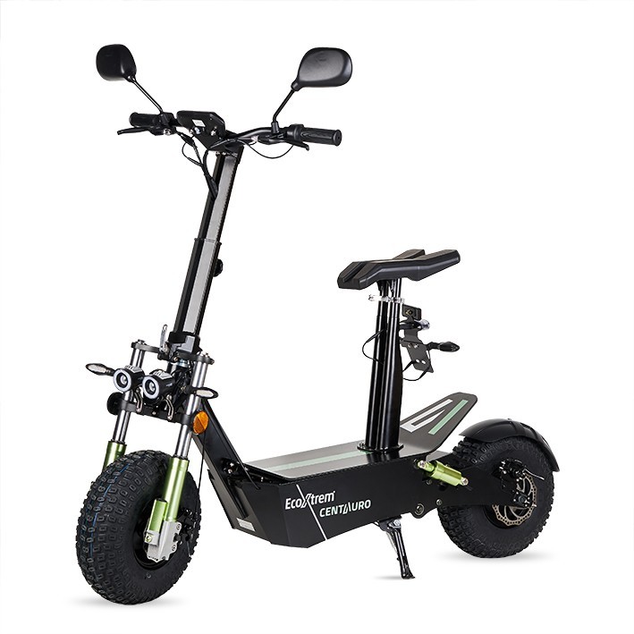 PATINETE ELÉCTRICO CENTAURO MATRICULABLE CON ASIENTO Y PANTALLA LCD XXL VERDE