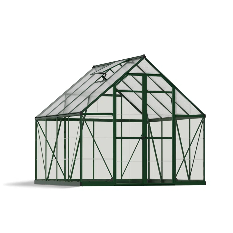 Palram - Canopia Balance 8' W Hobby Greenhouse - Green