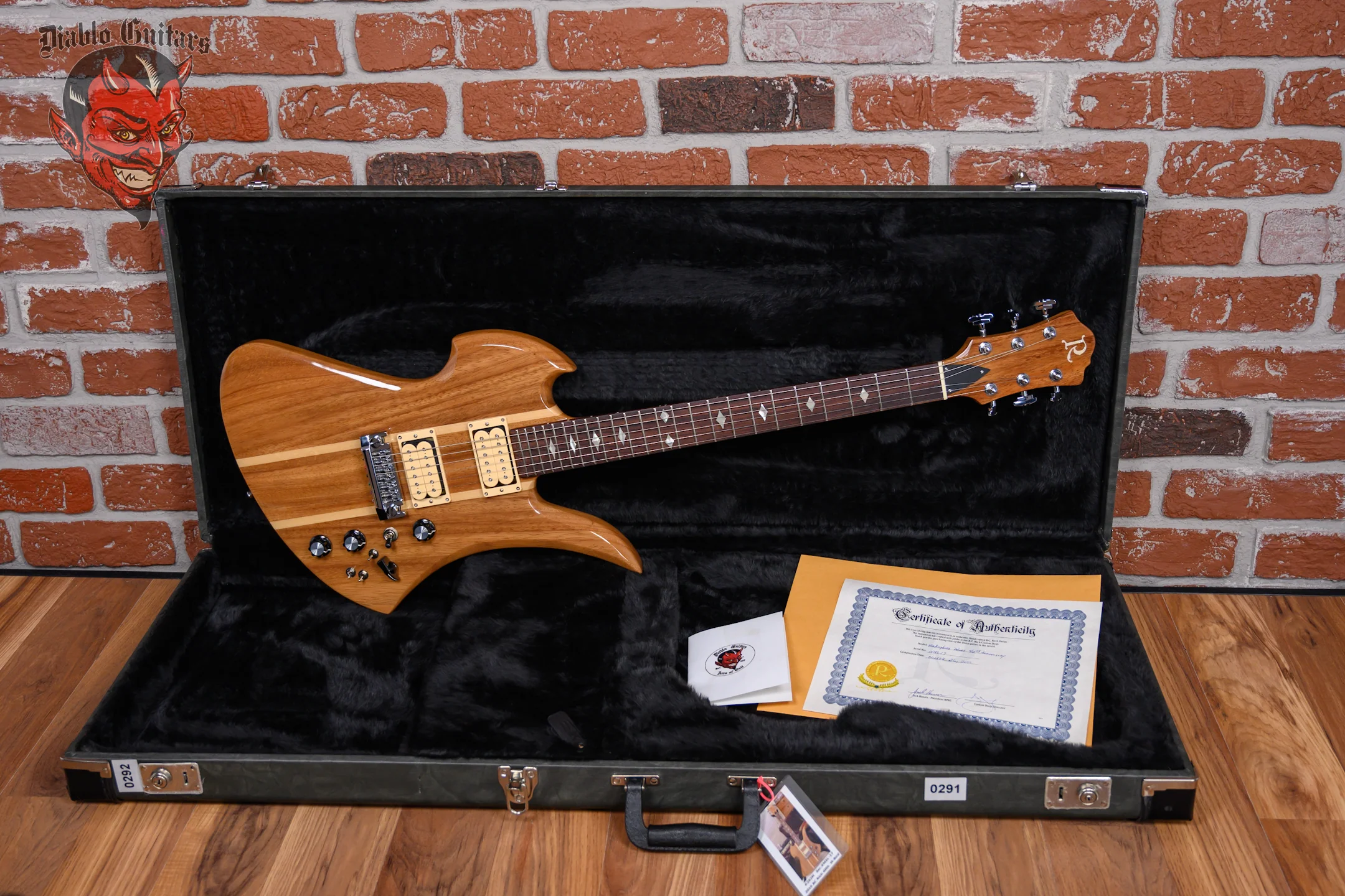 B.C. Rich Limited Edition 40th Anniversary Mockingbird Deluxe #17 of 40 Natural 2010 w/OHSC