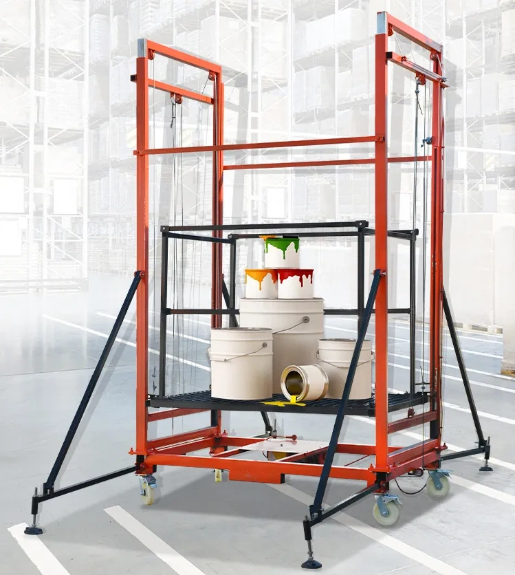 🔥 Multiple Models Foldable Electric Scaffolding Lift Platform(🔥Loads Up To 500KG!)