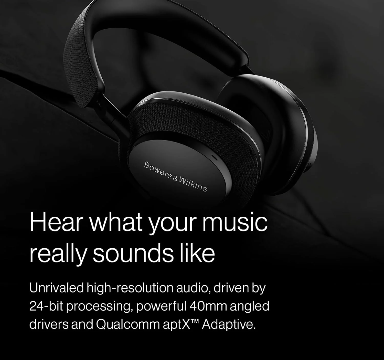 Bowers & Wilkins Px7 S2e Over-Ear Headphones - Enhanced Noise Cancellation & Transparency Mode, Crystal-Clear Calls, Bluetooth, 30-Hour Playback, Cloud Grey