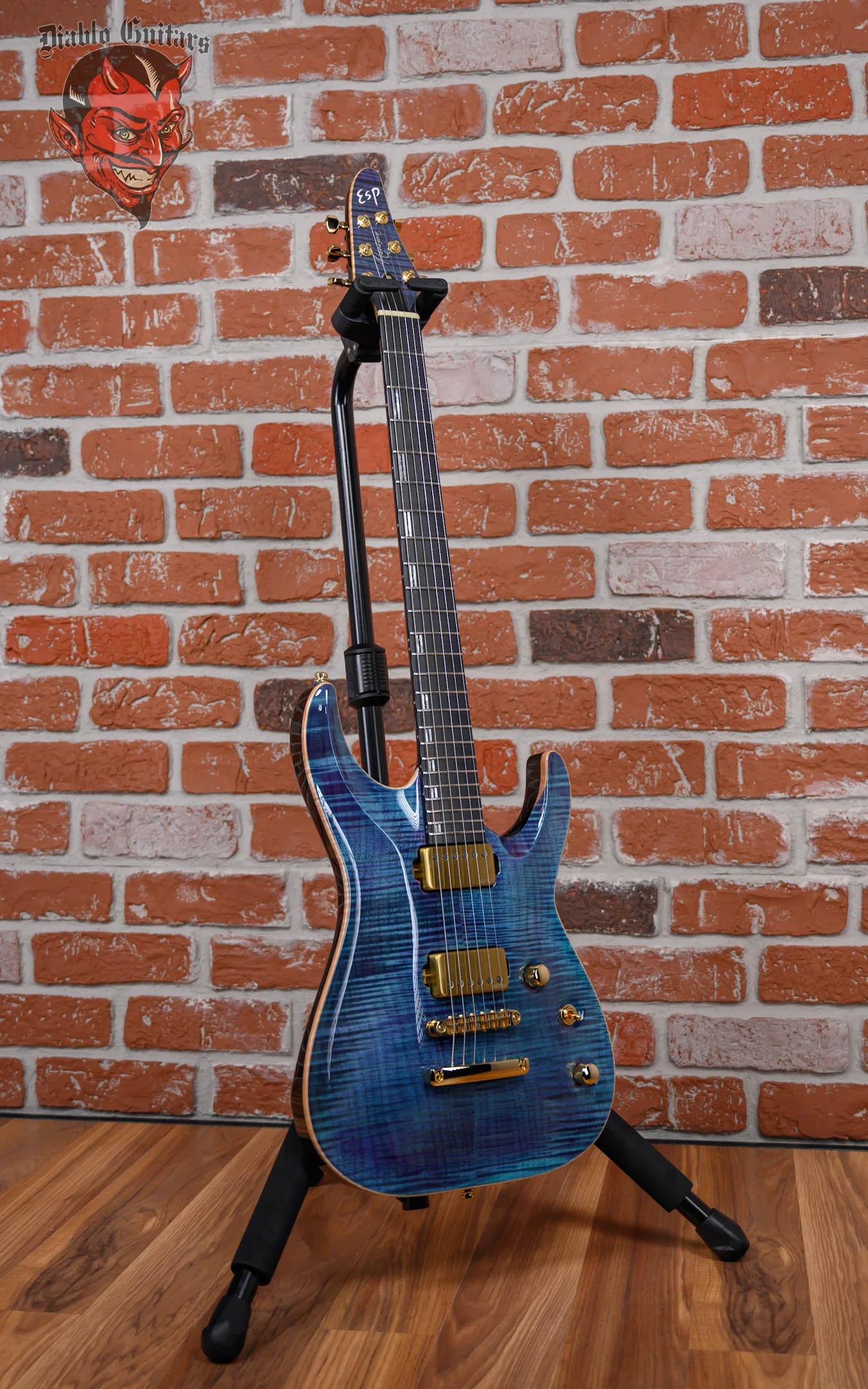 ESP Custom Shop CTM NT FM Horizon Flame Maple Top Indigo Purple 2024 w/OHSC