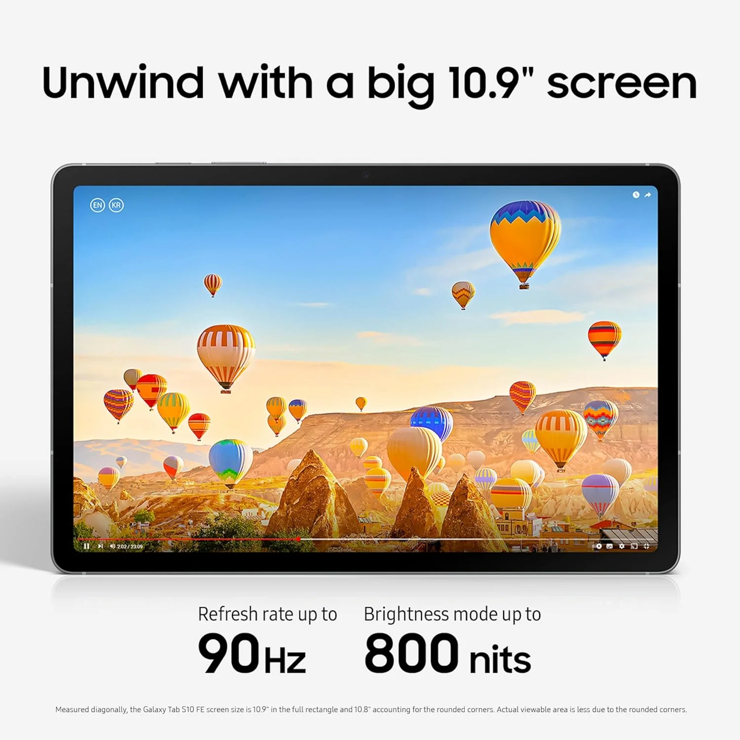SAMSUNG Galaxy Tab S10 FE 128GB WiFi Android Tablet, Large Display, Long Battery Life, Exynos 1580 Processor, IP68 Water-Resistant, 90 Hz Refresh, S Pen for Note-Taking, Silver