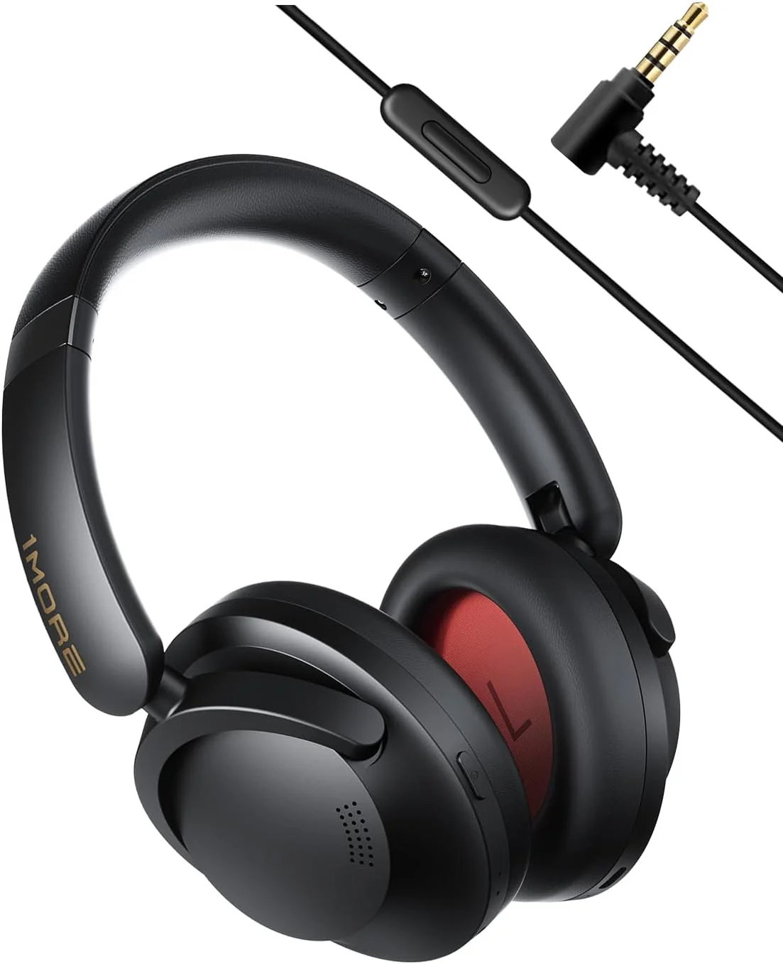 1MORE SonoFlow Pro HQ51 Active Noise Cancelling Headphones, 4X Voice Reduction, LDAC Hi-Res Audio, 12 Custom EQ, 100H Playtime, Bluetooth 5.4, Comfort Fit Over Ear Headset for Home Office Travel