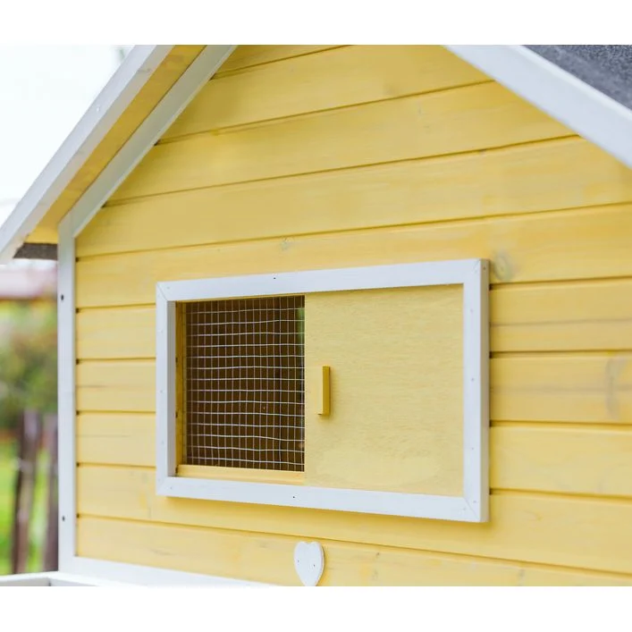 Dehner Lieblinge Hühnerstall Miami, gelb, ca. B337/H158,5/T145,8 cm