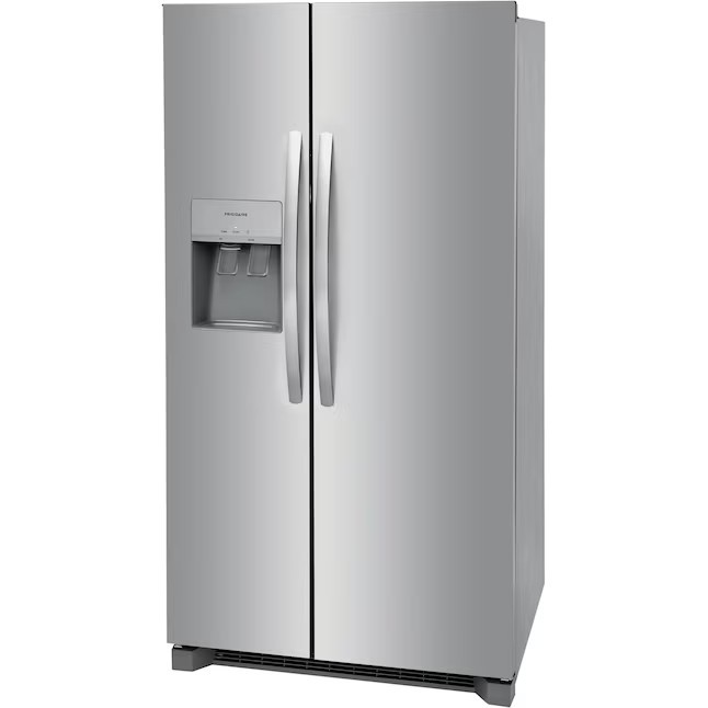 Frigidaire 25.6-cu ft Side-by-Side Refrigerator with Ice Maker (Fingerprint Resistant Stainless Steel) ENERGY STAR