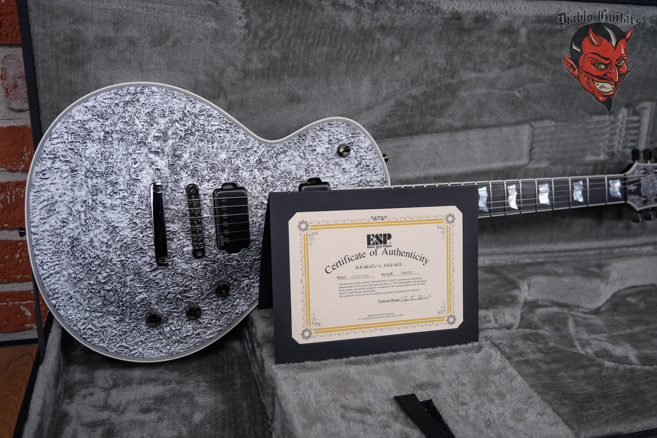 ESP Original Series Eclipse CTM DB Cast Metal Silver 2023 w/OHSC