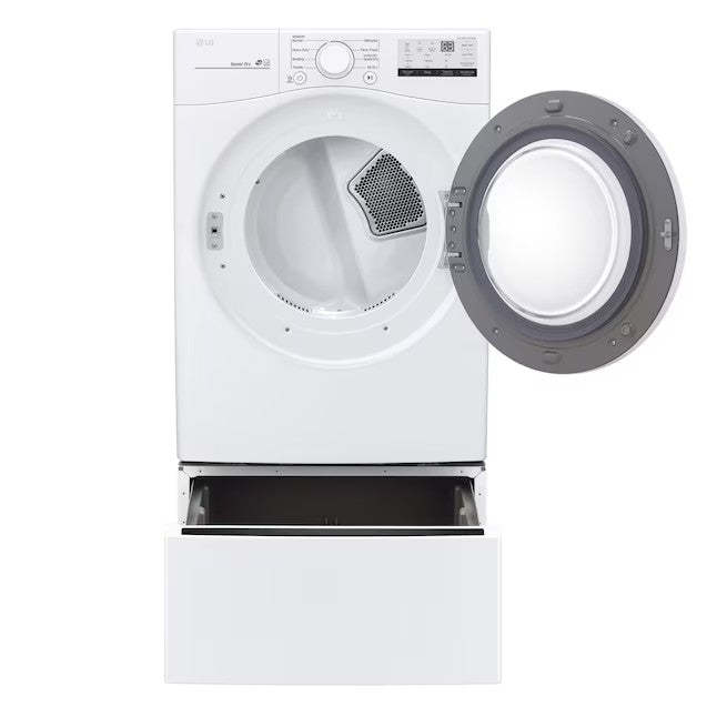LG 7.4-cu ft Stackable Electric Dryer (White) ENERGY STAR