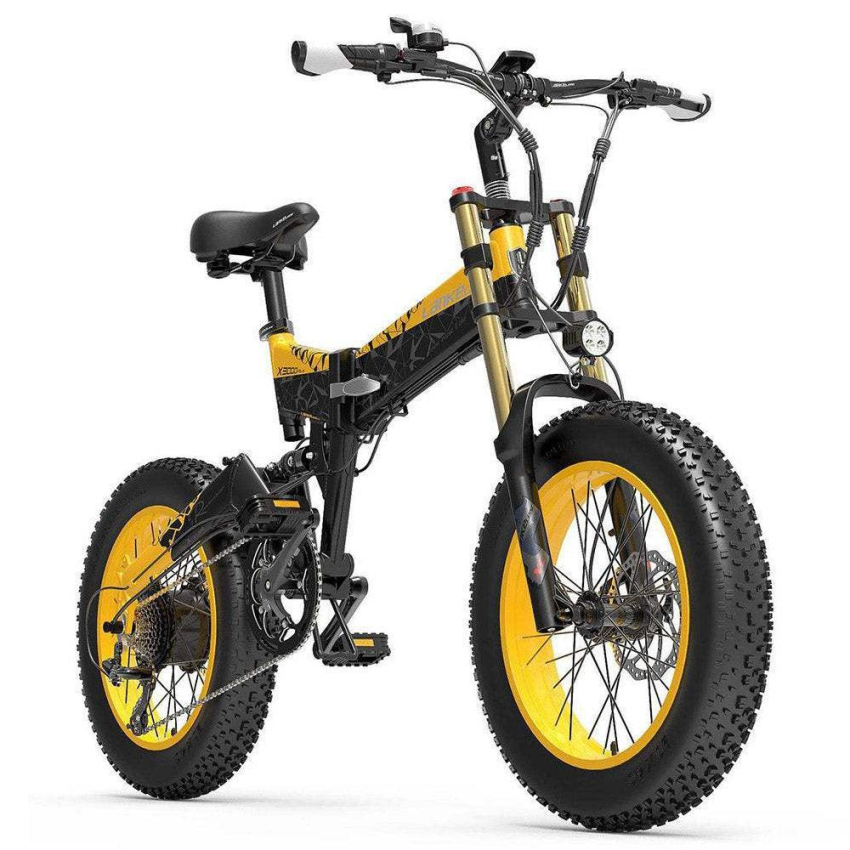 Lankeleisi X3000 Plus 1000W 20" Fatbike Dual Crown Fork Faltbares E-Mountainbike 17.5Ah