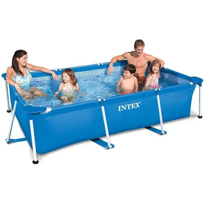 INTEX Piscine rectangle tubulaire en m&eacute;tal Frame Junior - 3 x 2 x 0.75 m