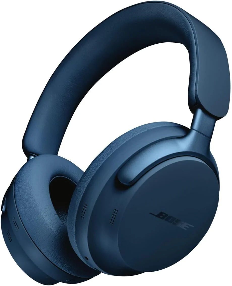 Bose QuietComfort Ultra Wireless Noise Cancelling Headphones with Spatial Audio, Over-The-Ear Headphones with Mic, Up to 24 Hours of Battery Life, Black