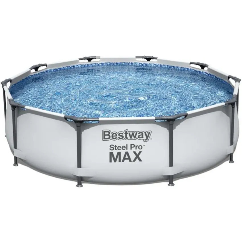 Kit Piscine hors sol tubulaire BESTWAY Steel Pro Max&trade; - 305 x 76 cm - Ronde (Avec &eacute;purateur &agrave; cartouche et pompe de filtration)