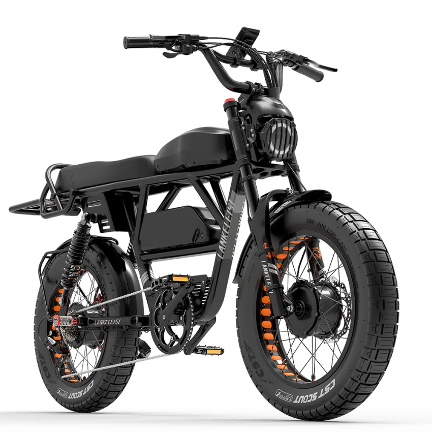 Lankeleisi X-Black Knight 1000W*2 Dual Motor 20" Fat Bike Fully E-Mountainbike 45Ah Samsung Akku E-MTB