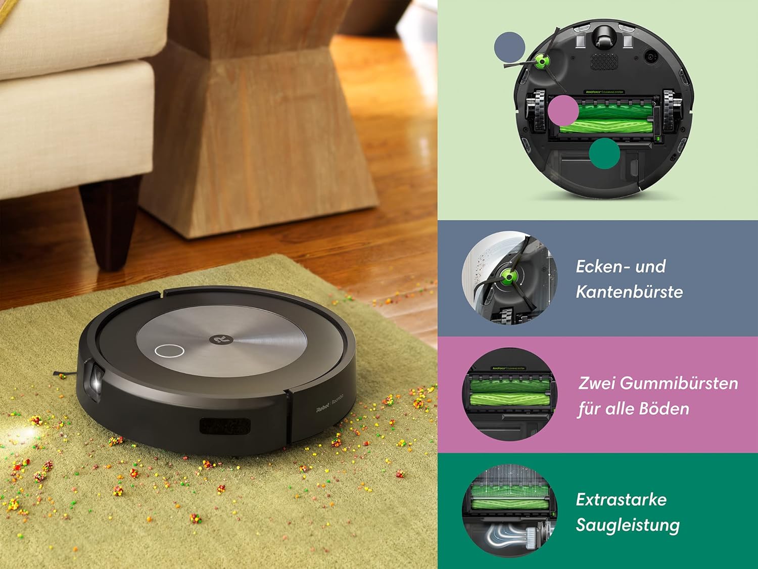 iRobot Roomba j7+ (j7556) Wi-Fi Enabled Robot Vacuum Cleaner With Automatic Suction Station