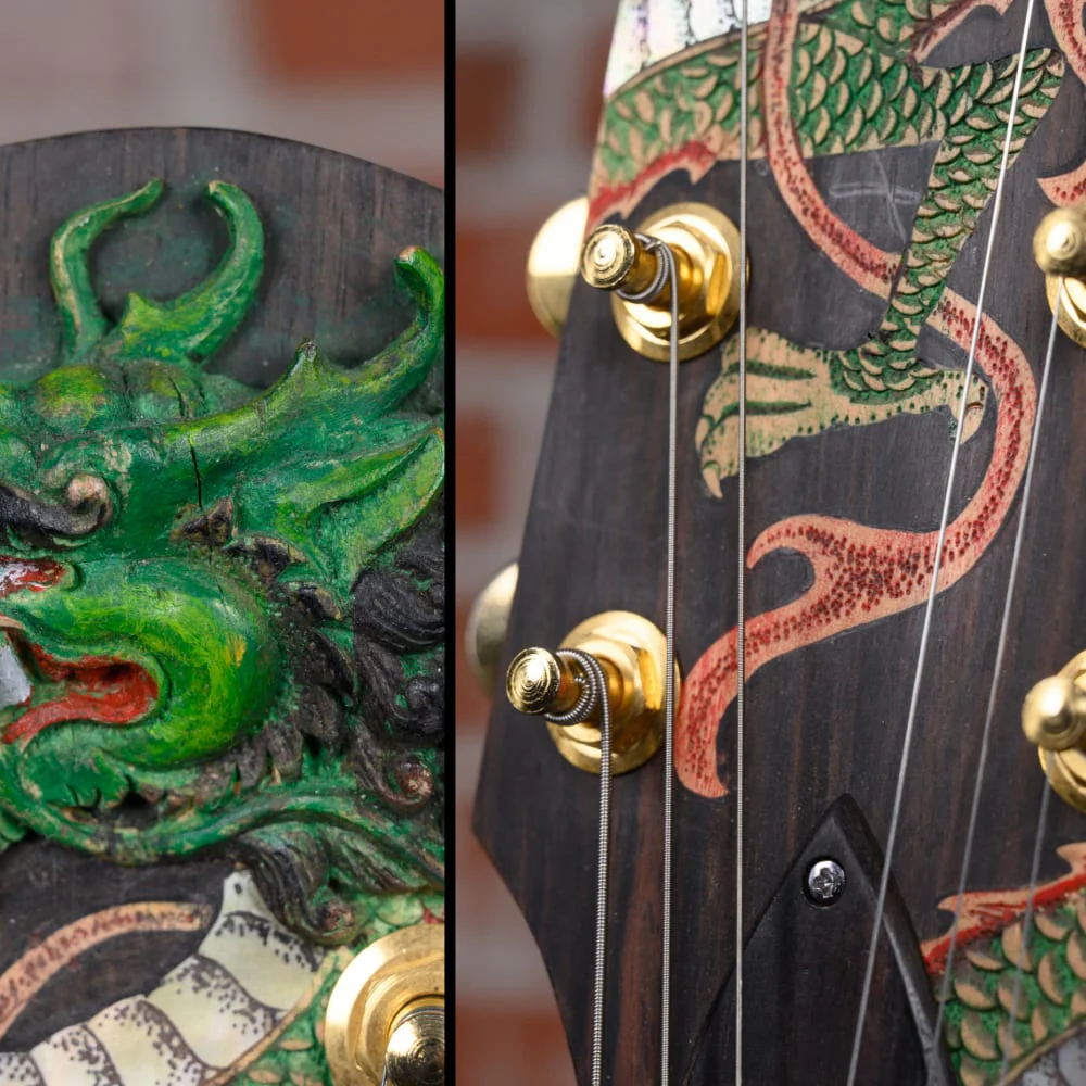 Blueberry Semi-Hollow Dragon Natural 2022 w/Gigbag