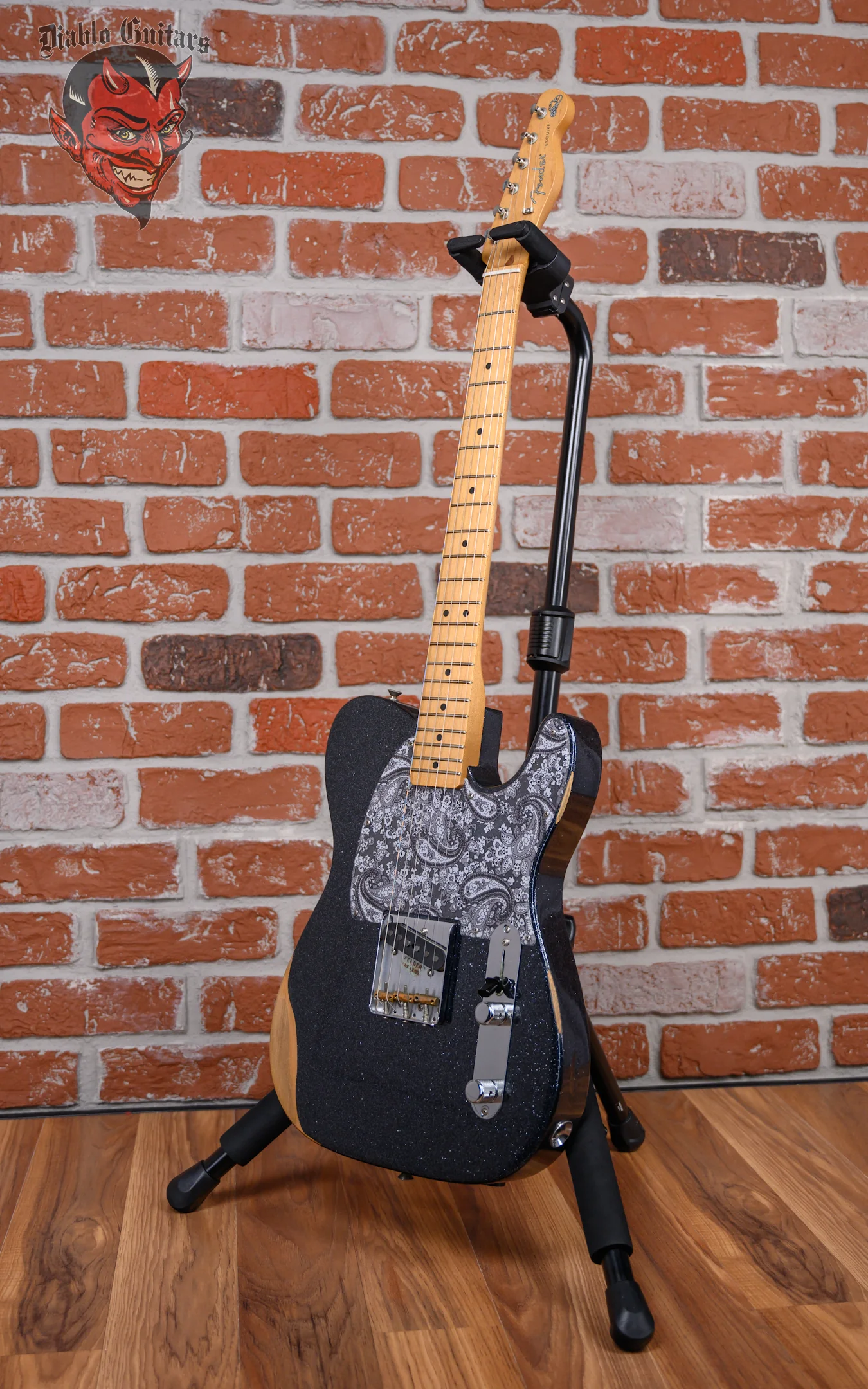 Fender Brad Paisley Road Worn Esquire Black Sparkle 2021 w/Fender Gigbag