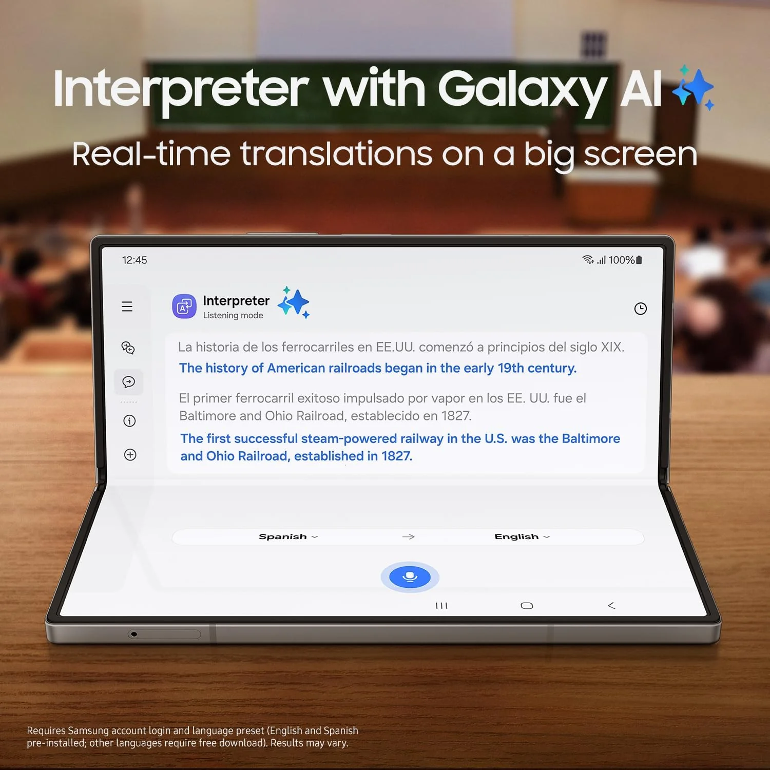 Samsung Galaxy Z Fold 6, 256GB Unlocked Android Smartphone, Circle to Search, Hands-Free Interpreter, AI Photo Edits, Foldable Display for Multitasking, 2024, US 1 Yr Warranty, Navy