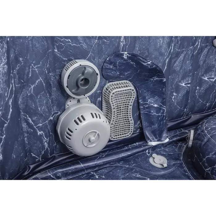 BESTWAY Spa gonflable carr&eacute; Lay-Z-Spa&reg; San Francisco Hydrojet Pro&trade; 5 &agrave; 7 personnes