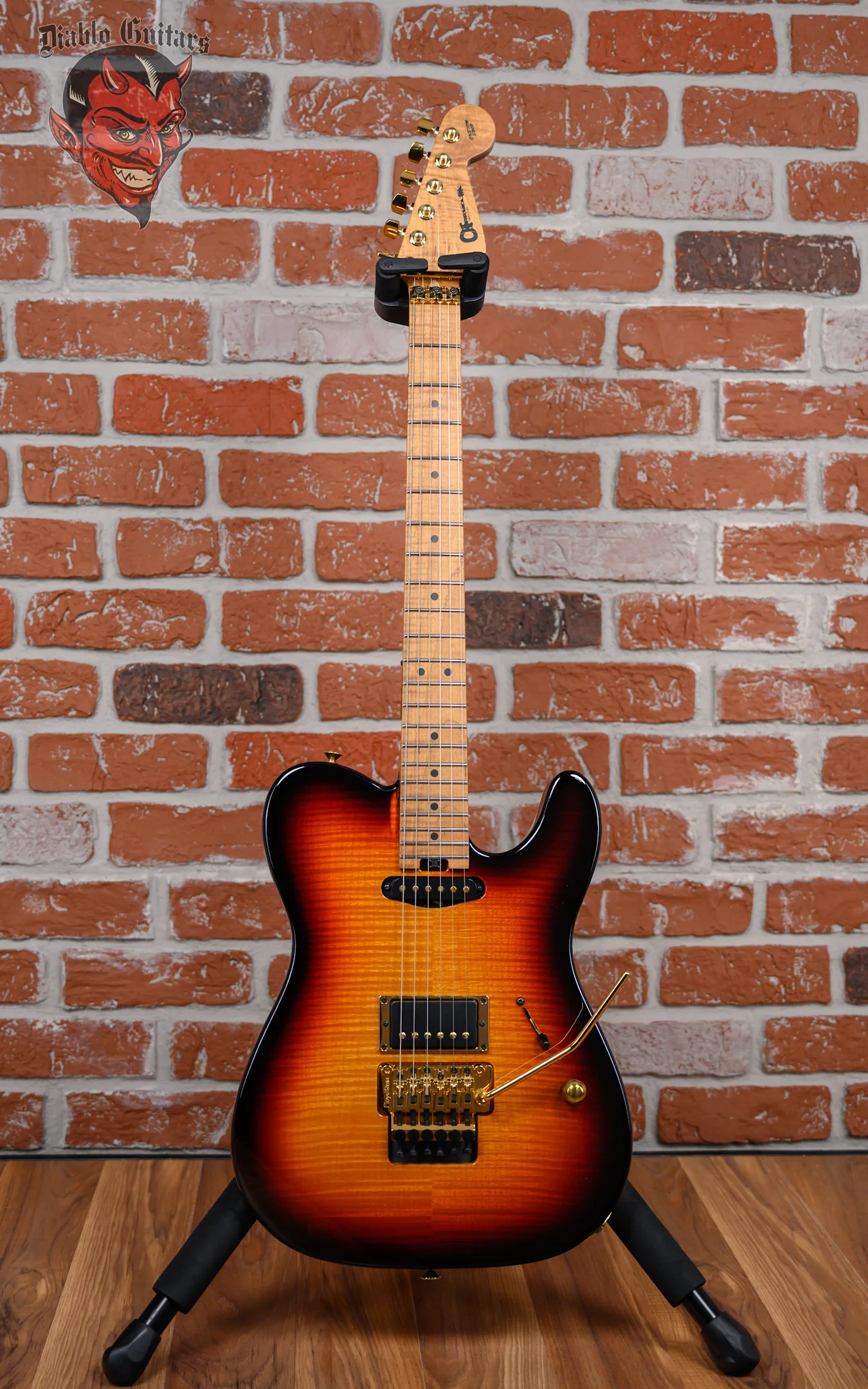 Charvel USA Custom Shop Select CCS ST2 HS FR Flame Maple Top 3-Tone Sunburst 2022 w/OHSC