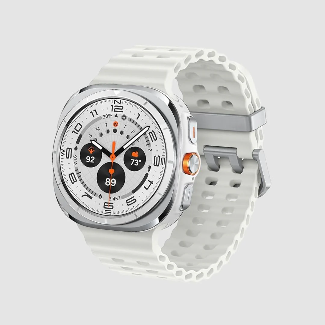 Samsung Galaxy Watch Ultra (2024) LTE 47 mm Titanium Smartwatch – White – Rugged Design with Dual-Band GPS, 100-Hour Battery, Fitness & Health Tracking, 10 ATM Water Resistant